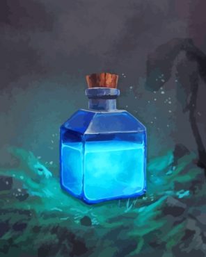 Blue Mysterious Potion Diamond Paintings