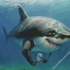 Cool Great White Shark Fish Diamond Paintings