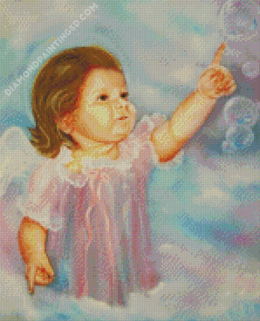 Cute Baby Angel Diamond Paintings