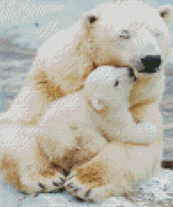 Cute Polar Bear Cub Diamond Paintings