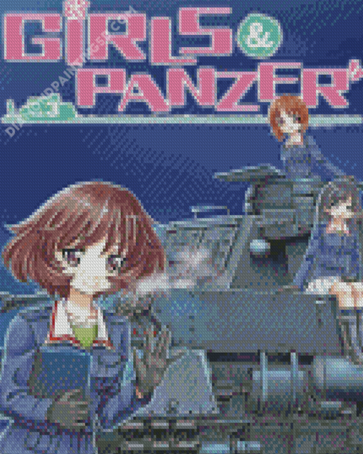 Girls Und Panzer Anime Poster Diamond Paintings