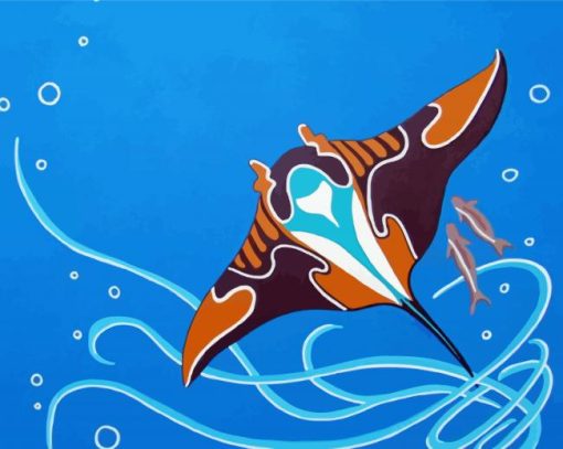 Mantaray Fish Diamond Paintings