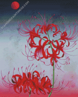 Red Spider Lilies Diamond Paintings