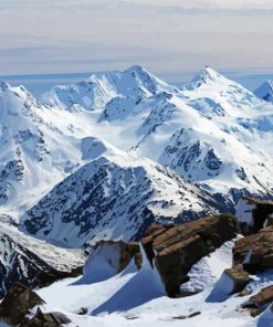 Snowy Southern Alps Diamond Paintings