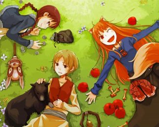 Spice And Wolf Characters Diamond Paintings