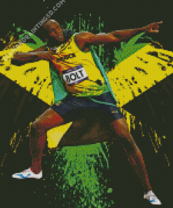 The Runner Usain Bolt Art Diamond Paintings