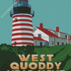 West Quoddy Head Lighthouse Poster Diamond Paintings