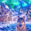 Winter Wolf Pack Diamond Paintings