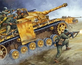 WW2 Tank Diamond Paintings