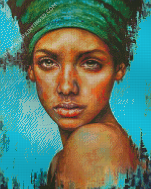 Afrikaanse Vrouw Diamond Paintings