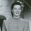 Black And White Actress Katharine Hepburn Diamond Paintings