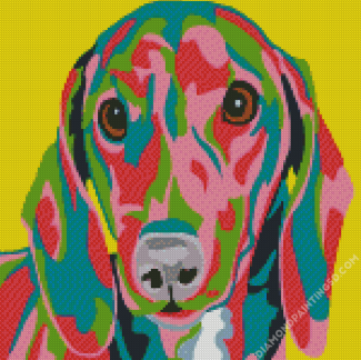 Dachshund Dog Colorful Diamond Paintings