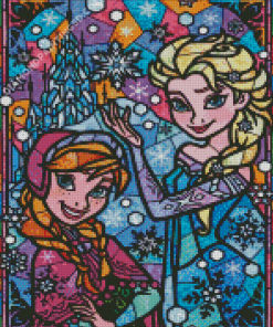 Disney Frozen Stained Glass Diamond Paintings
