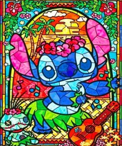 Disney Stitch Stained Glass Diamond Paintings