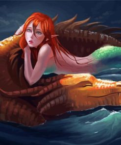 Dragon And Mermaid Diamond Paintings