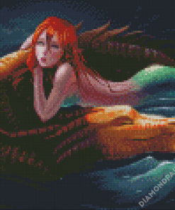 Dragon And Mermaid Diamond Paintings