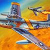 F86 Sabre Fighter Diamond Paintings