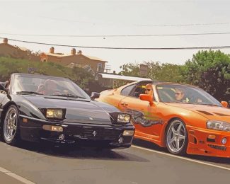 Fast And Furious Cars Diamond Paintings