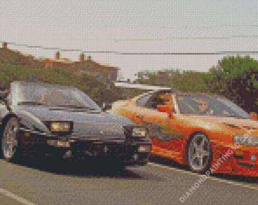 Fast And Furious Cars Diamond Paintings