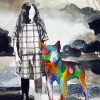 Girl With Rainbow Dog Art Diamond Paintings