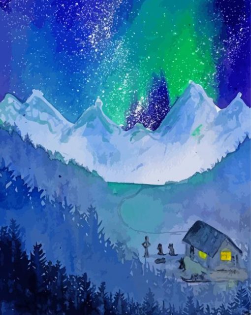 Illustration Alaska Artwork Diamond Paintings