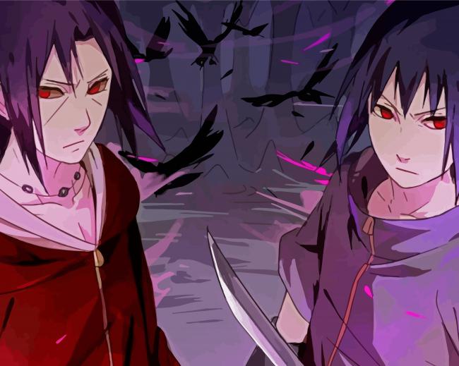 Itachi And Sasuke Naruto Anime Diamond Paintings