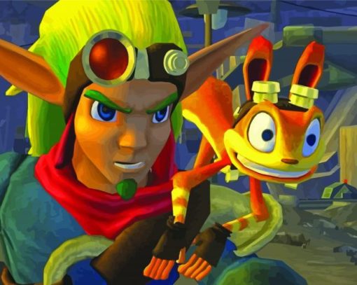 Jak And Daxter Illustration Diamond Paintings