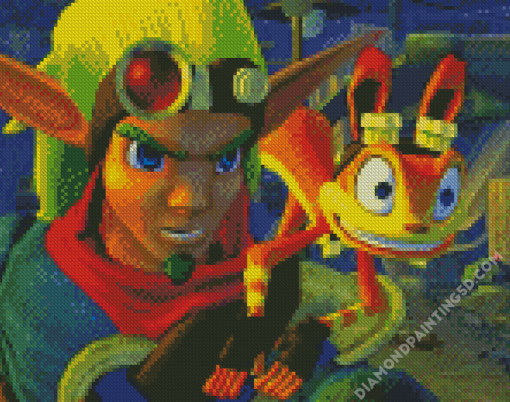 Jak And Daxter Illustration Diamond Paintings