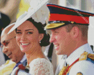 Kate Middleton And Her Husband Prince William Diamond Paintings