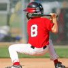 Little Boy Playing Baseball Diamond Paintings