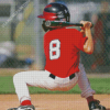 Little Boy Playing Baseball Diamond Paintings