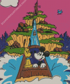 Mickey Mouse In Splash Mountain Diamond Paintings