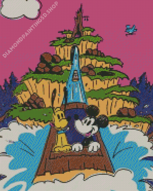 Mickey Mouse In Splash Mountain Diamond Paintings