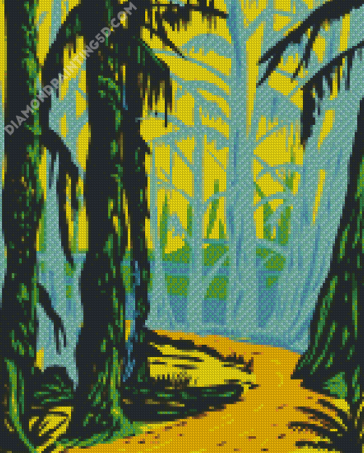 Olympic National Forest Illustration Diamond Paintings
