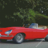 Red Jaguar Type 1 Car Diamond Paintings