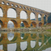Roman Aqueduct Pont Du Gard Diamond Paintings