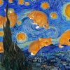 Starry Night Cats Diamond Paintings