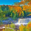 Tahquamenon Michigan Waterfall Diamond Paintings