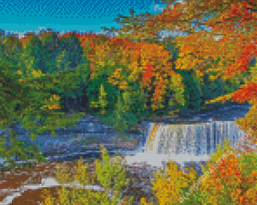 Tahquamenon Michigan Waterfall Diamond Paintings