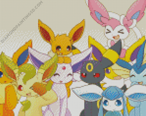 The Eeveelution Pokemon Diamond Paintings