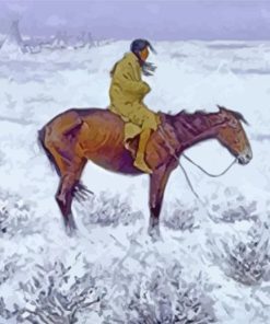 The Herd Boy by Frederic Remington Diamond Paintings