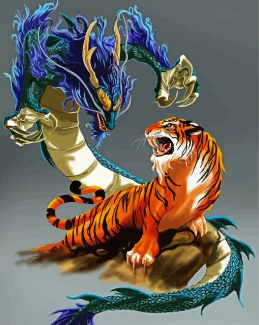 Tiger And Dragon Diamond Paintings