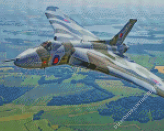 Vulcan Bomber In Flight Diamond Paintings