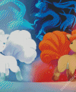 Vulpix White And Brown Diamond Paintings