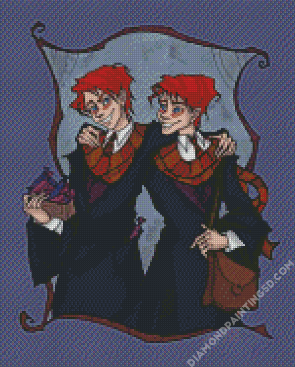 Weasley Twins Harry Potter Art Diamond Painting 