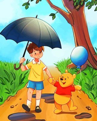 Winnie The Pooh And Christopher Robin Diamond Paintings