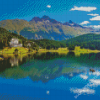 Aesthetic Lake Saint Moritz Art Diamond Paintings