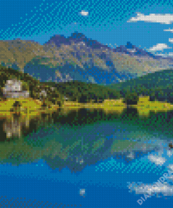 Aesthetic Lake Saint Moritz Art Diamond Paintings
