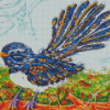 Aesthetic Willie Wagtail Bird Diamond Paintings