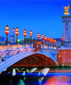 Aesthetic Paris Bridge France Diamond Paintings